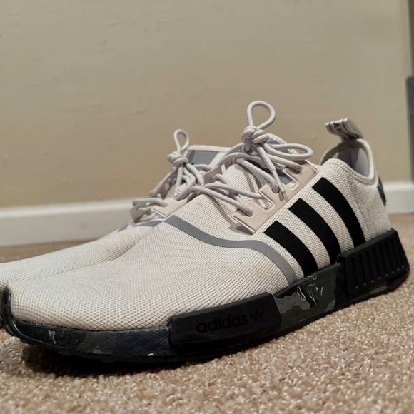 Men's Adidas NMD_R1 - White & Black Camo - Size 13 - Picture 2 of 6